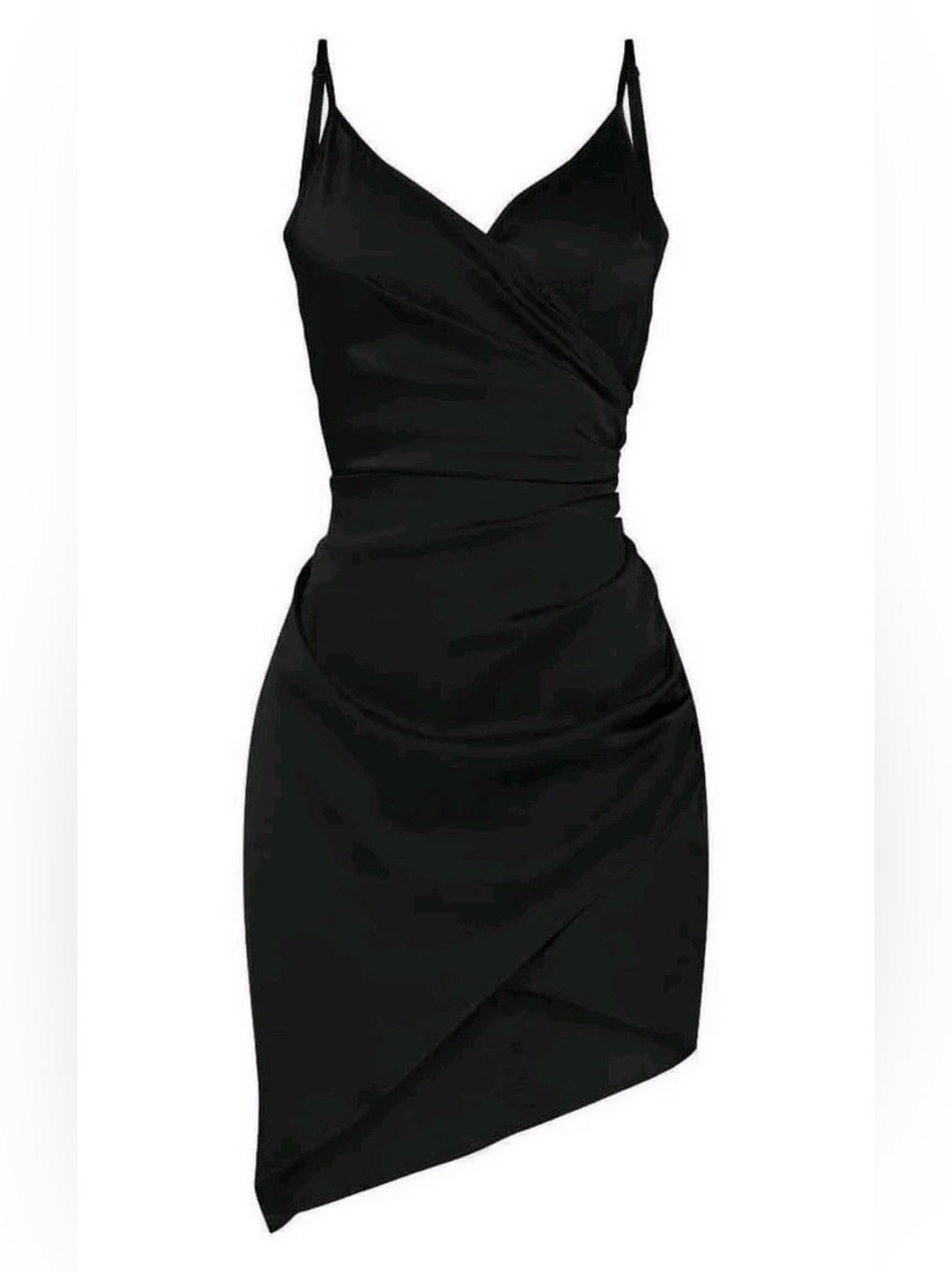 Charlotte Russe Black Asymmetric Dress